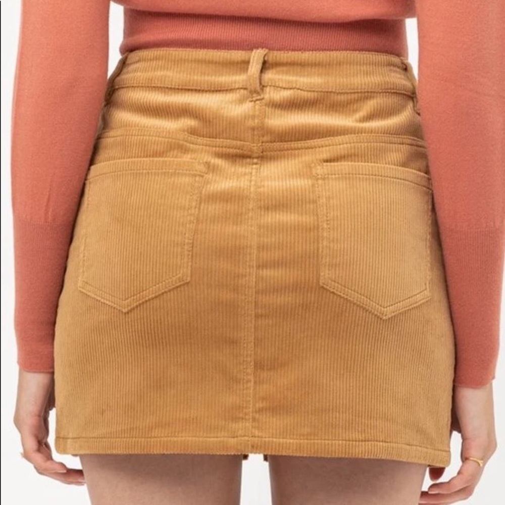 Camel Colored Corduroy Skirt - Picture 2 of 4
